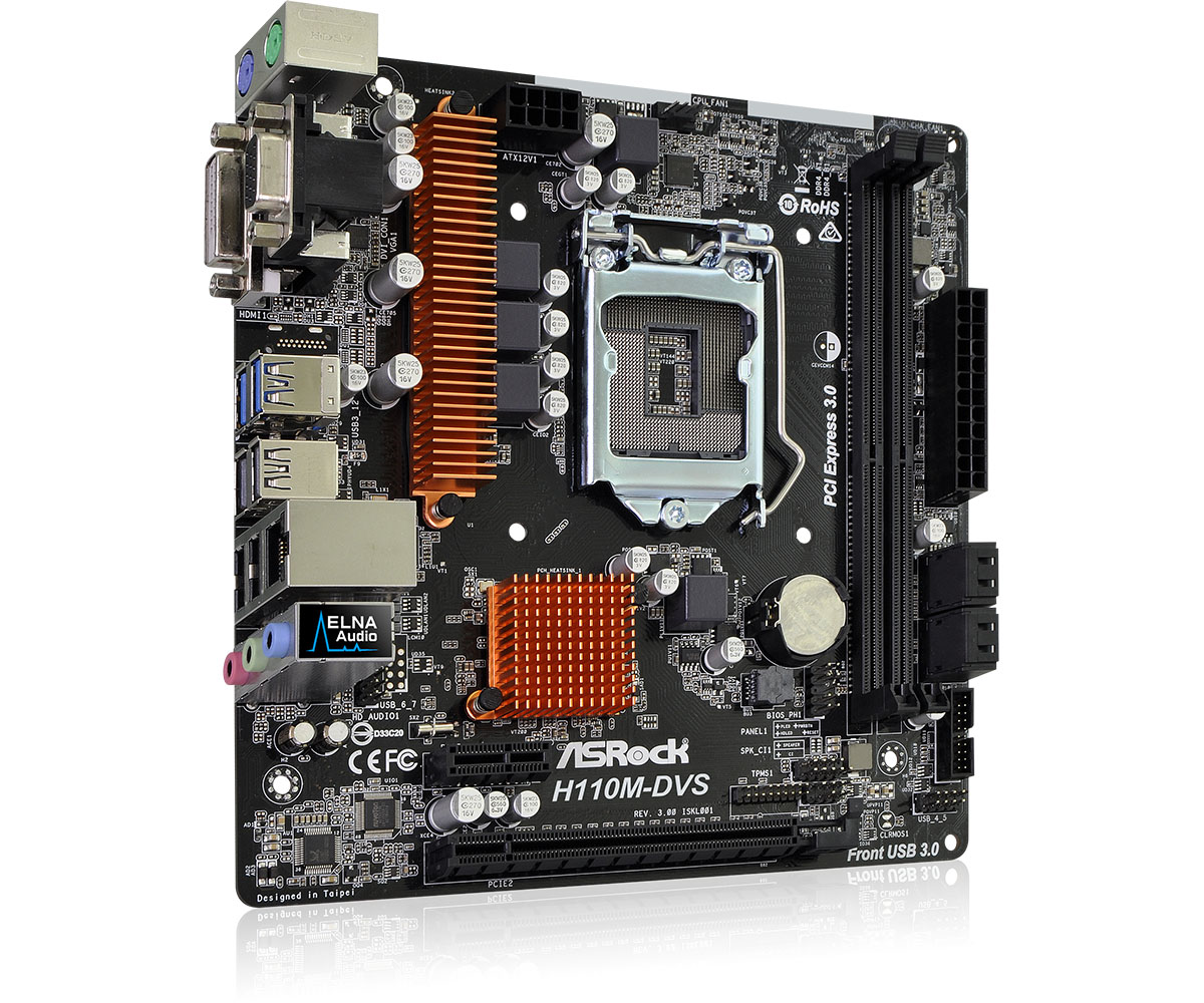 Asrock H110M-DVS R3.0 - Motherboard Specifications On MotherboardDB